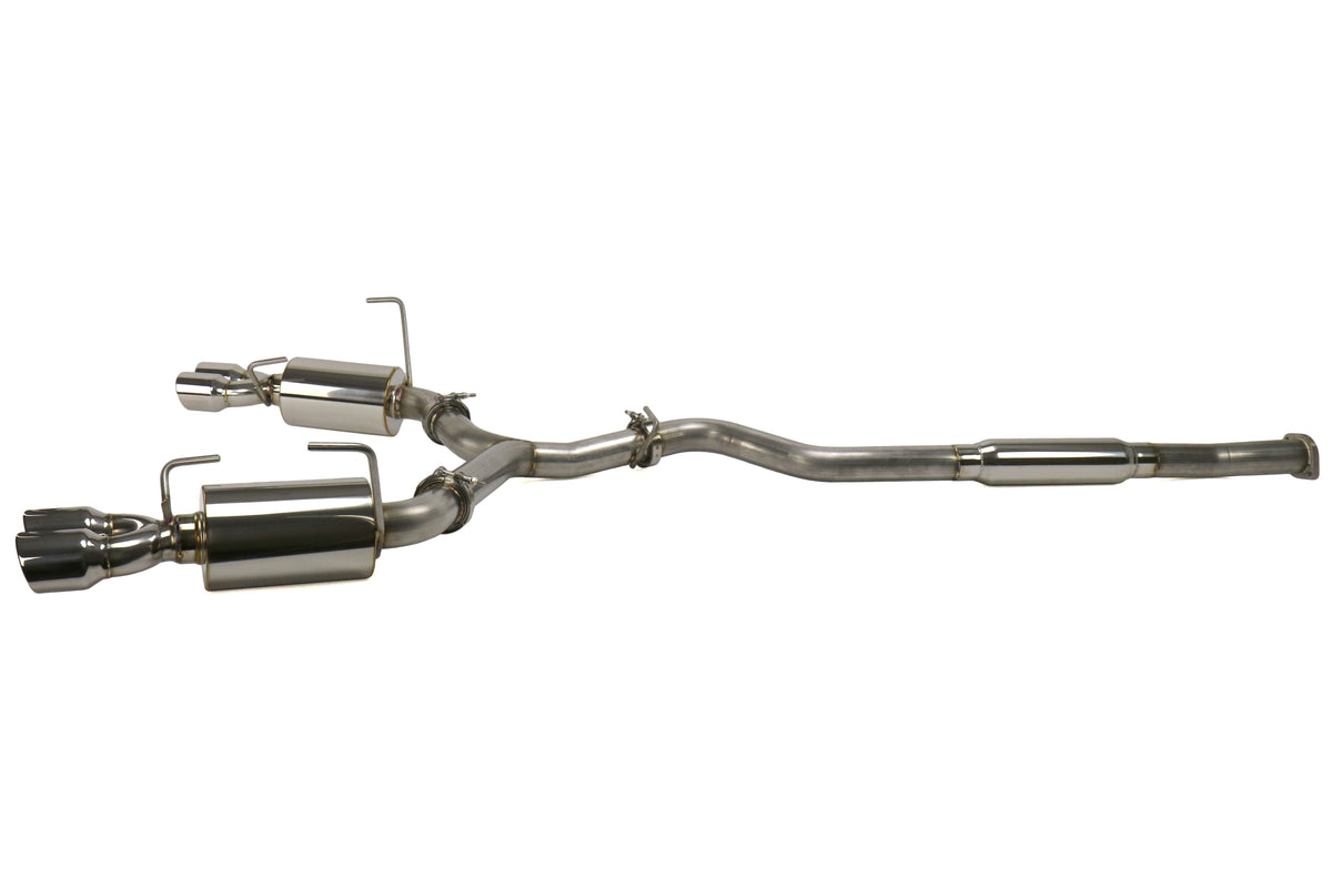 ETS Cat-Back Exhaust System w/ Resonator Polished Tips - 2015-2021 Subaru WRX / STI