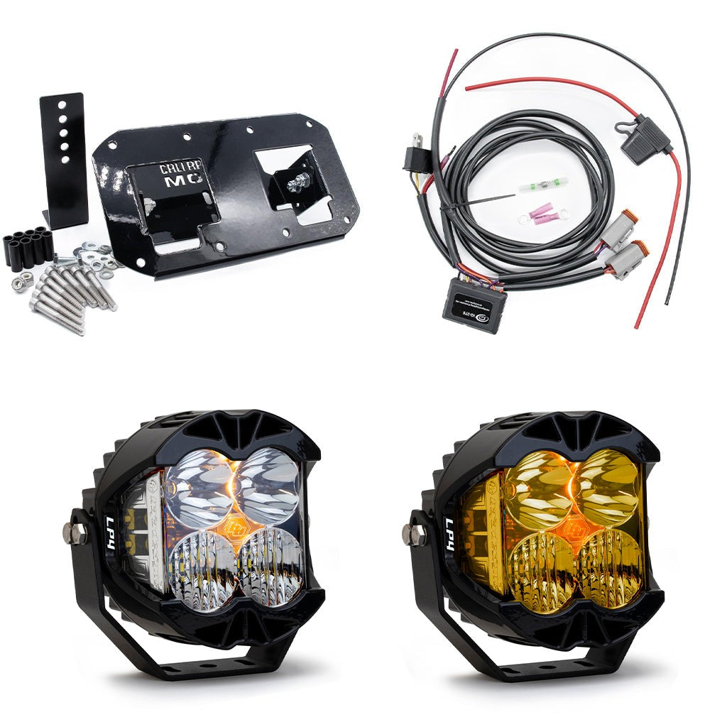 A10 Moto 08-17 Dyna Fat Bob Baja Designs LP4 Lighting Combo Kit