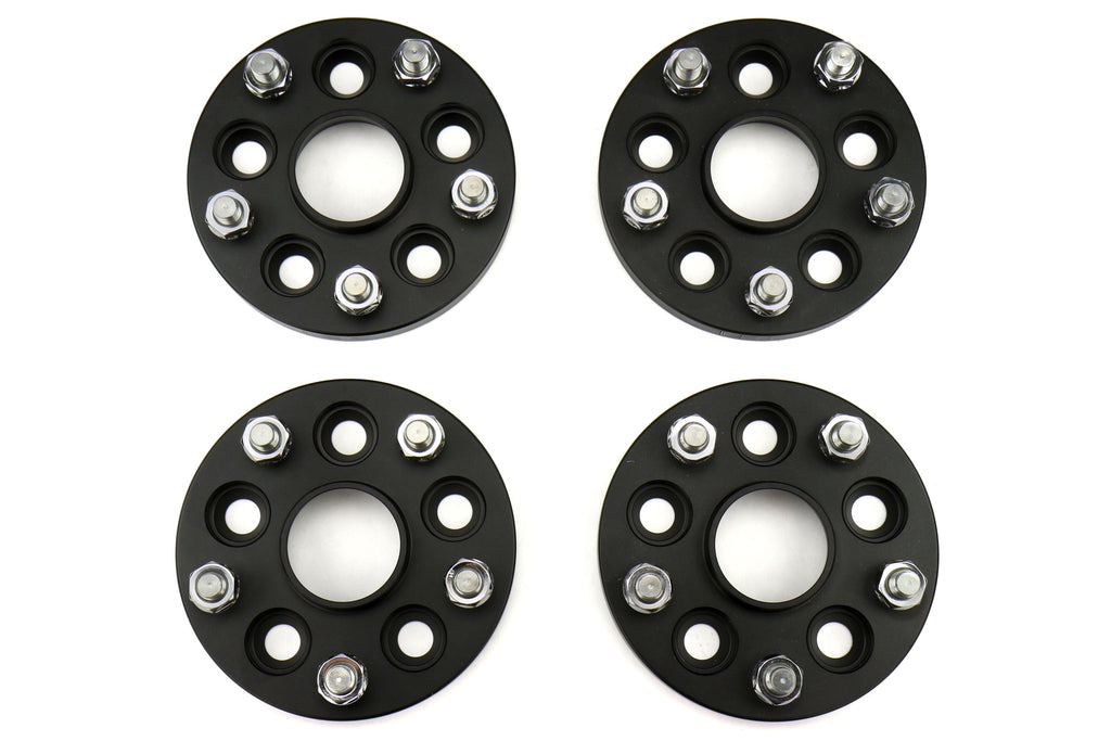 ISC Suspension 5x100 to 5x114 15mm Wheel Adapters Black - Subaru Models (inc. 2002-2014 WRX)