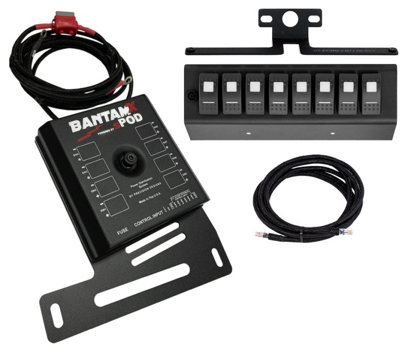sPOD 07-08 Jeep Wrangler JK BantamX w/Amber LED Switch Panel