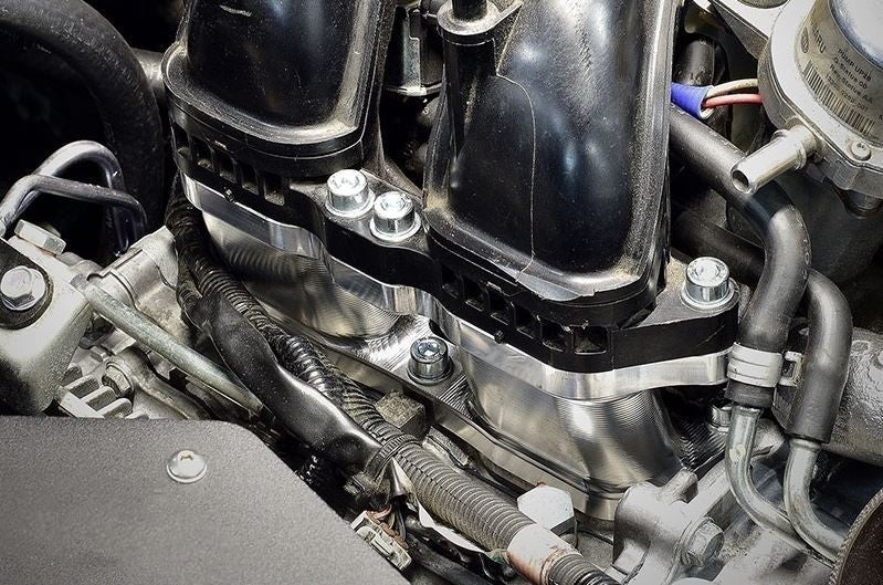 IAG Lower Intake Plenum Silver - 2015-2021 Subaru WRX