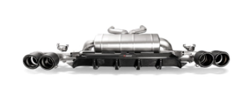 Akrapovic Rear Carbon Fiber Diffuser High Gloss with Red/White Akrapovic Logo for 2018+ BMW M5 (F90) - DI-BM/CA/5/G/RS