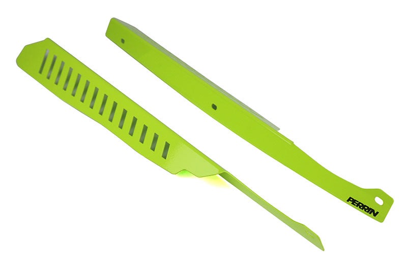 PERRIN Performance Fender Shroud Neon Yellow - 2008-2014 Subaru STI / WRX