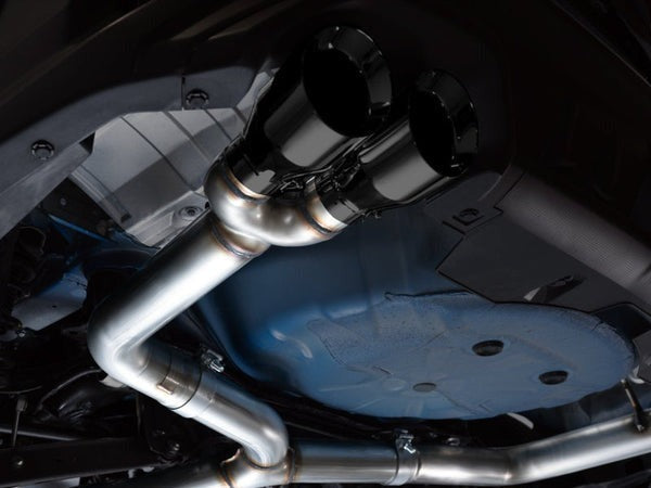 AWE Track Edition Cat-Back Exhaust (Diamond Black Tips) - 2022-2024 Subaru WRX