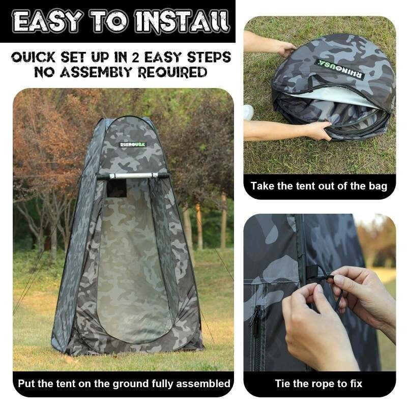 Rhino USA Popup Privacy Tent - Camo
