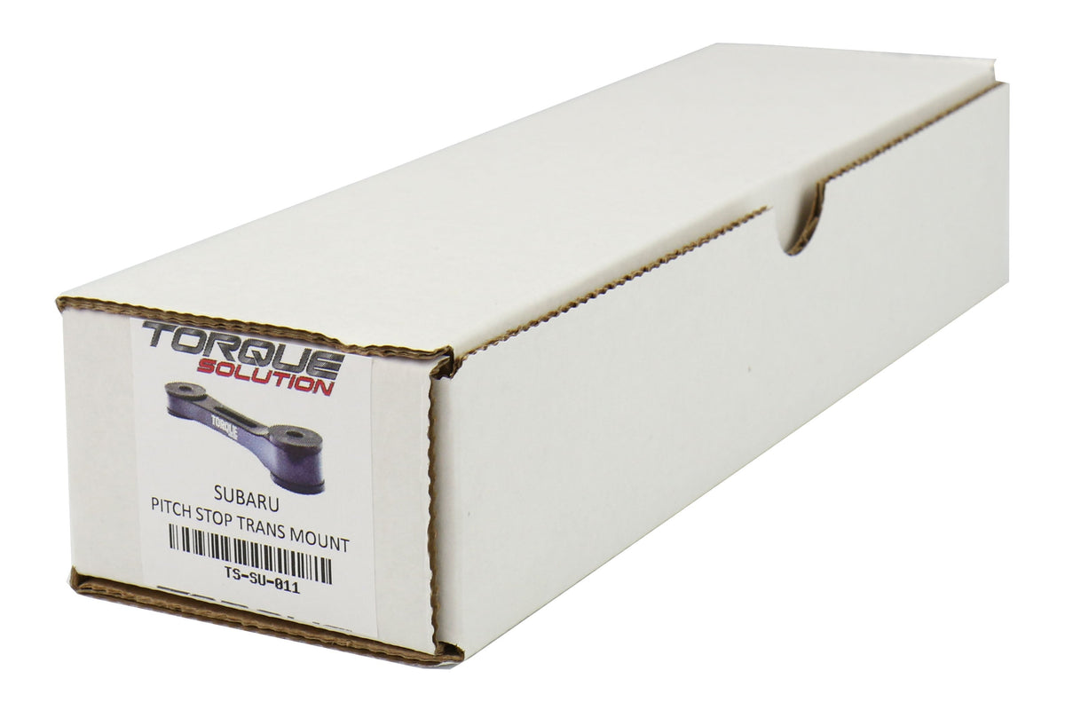 Torque Solution Pitch Stop Mount Black - Subaru Models (inc. 2002+ WRX/STI)