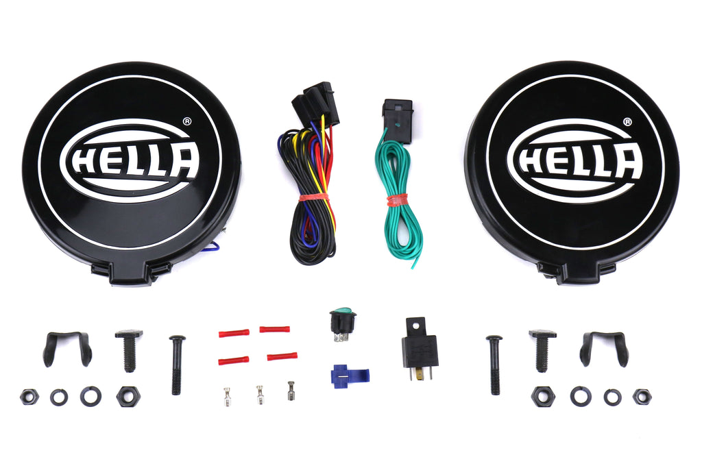 Hella 500 Series Black Magic Driving Lamp Kit (2 Light Kit) - Universal