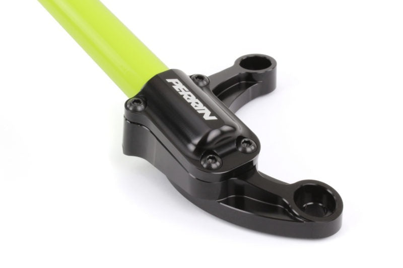 PERRIN Front Strut Tower Brace Neon Yellow - Subaru Models (inc. 2008-2021 WRX / STI)