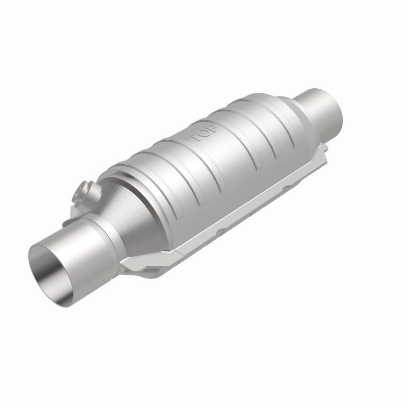 MagnaFlow Universal Catalytic Converter - 2.00in Inlet/Outlet - Round 11in Body x 5.125in W x 15in Overall