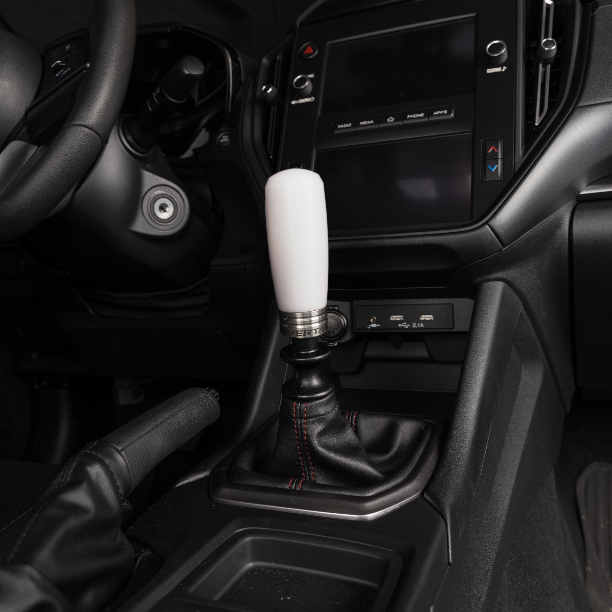Overtake ModKnob Weighted Delrin Shift Knob (Tall White) - MT Subaru Models