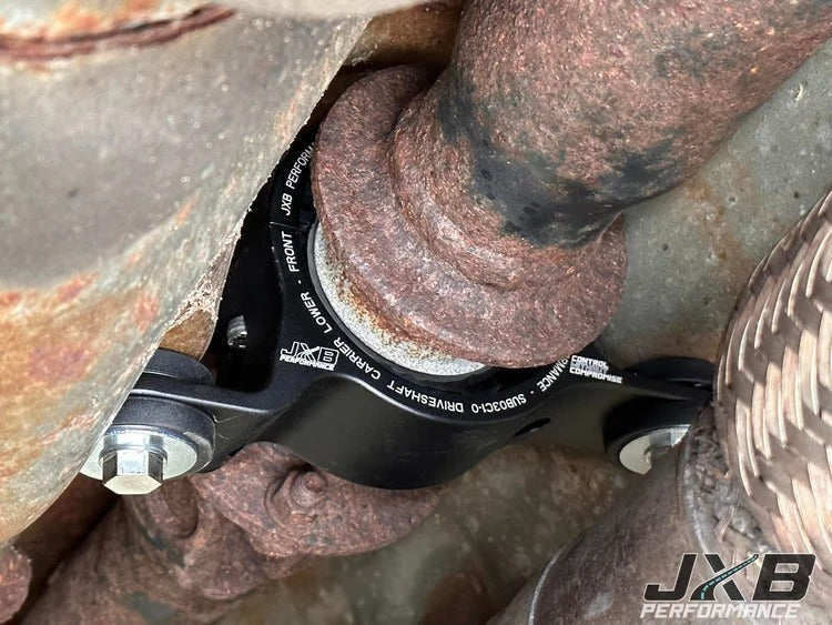 JXB Performance Driveshaft Center Support Bearing Carrier Upgrade - 2002-2007 Subaru WRX / 2004-2007 STI