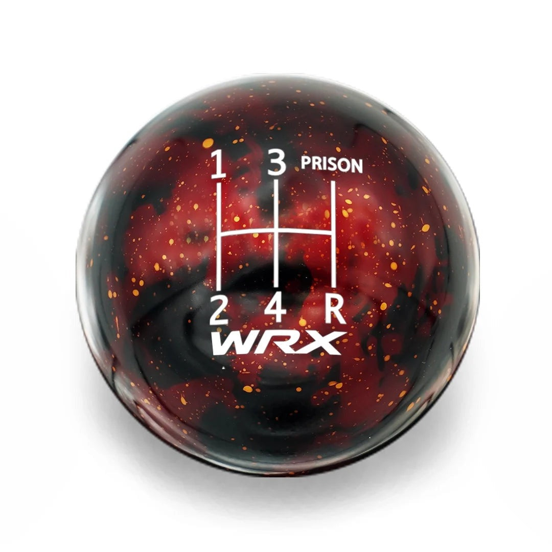 Billetworkz Cosmic Space Shift Knob - 5 Speed WRX Jail-Prison Engraving - Subaru WRX