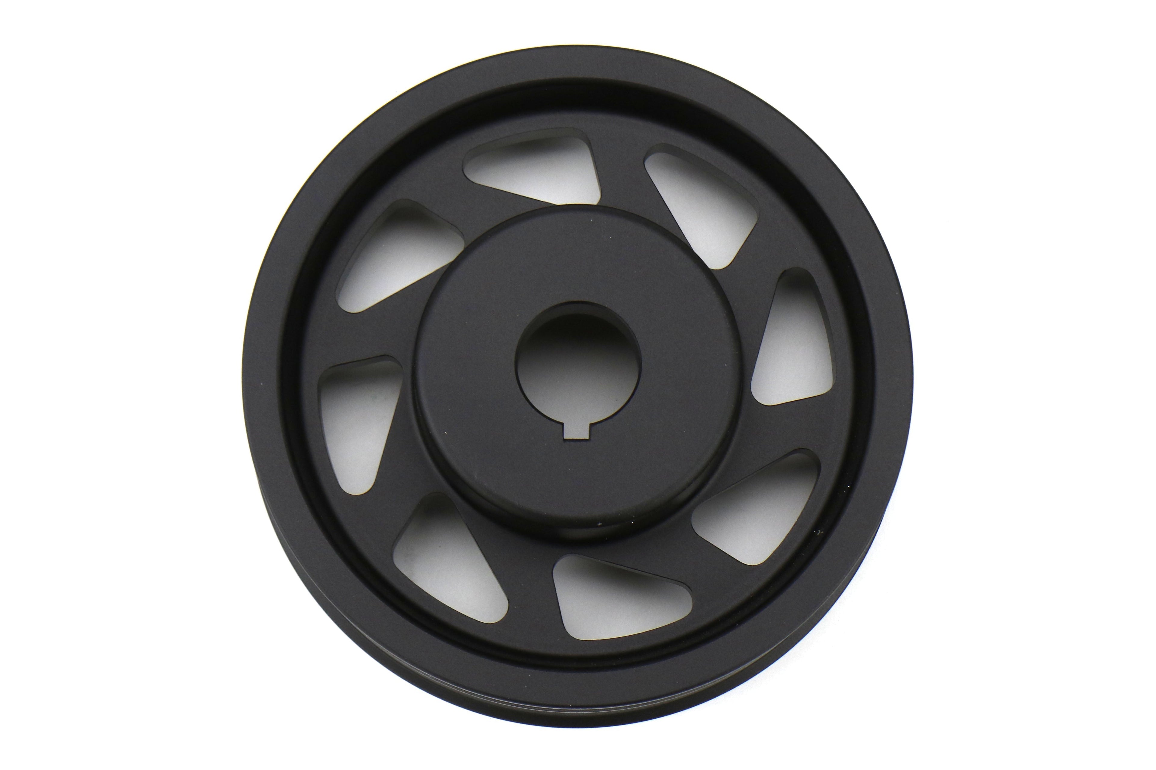 PERRIN Lightweight Crank Pulley Black - Subaru Models (inc. 2002-2014 WRX / 2004-2021 STI)