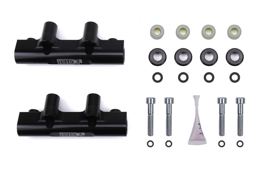 IAG Side Feed To Top Feed Fuel Rail Conversion Kit Black - Subaru Models (inc. 2004-2006 STI)
