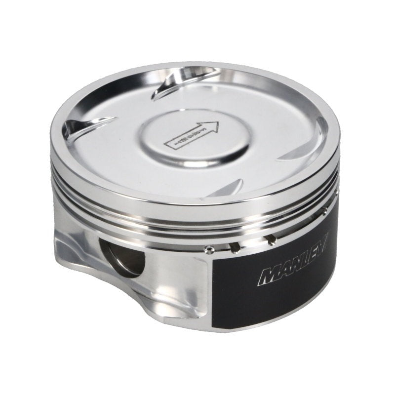Manley 75mm DE-STROKED 100mm +.5mm Bore 8.5:1 Dish Piston Set w/ Rings - 2004-2021 Subaru STi (EJ257)