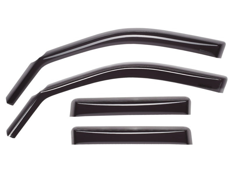 WeatherTech Front & Rear Side Window Deflectors - Dark Smoke - 2012-2014 Subaru Impreza / 2013-2015 Subaru XV Crosstrek