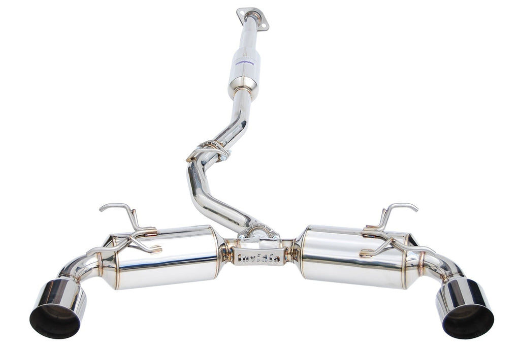 Invidia N2 Cat Back Exhaust - Stainless Steel Tips - 2013-2024 Scion FR-S / Subaru BRZ / Toyota 86