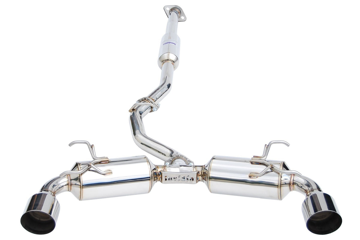 Invidia N2 Cat Back Exhaust - Stainless Steel Tips - 2013-2024 Scion FR-S / Subaru BRZ / Toyota 86