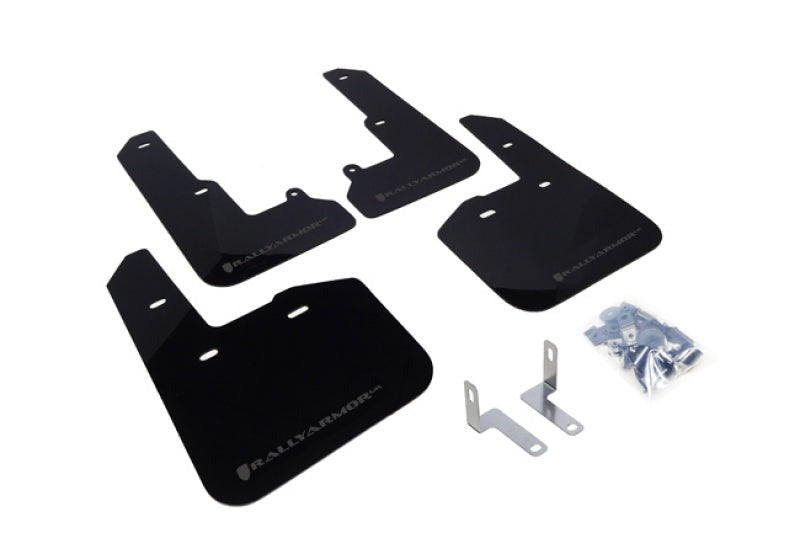 Rally Armor UR Mud Flap w/Grey Logo - Black - 2015-2019 Subaru Legacy
