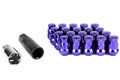 Wheel Mate Muteki SR35 Close End Lug Nuts w/ Lock Set - Purple 12x1.25 35mm
