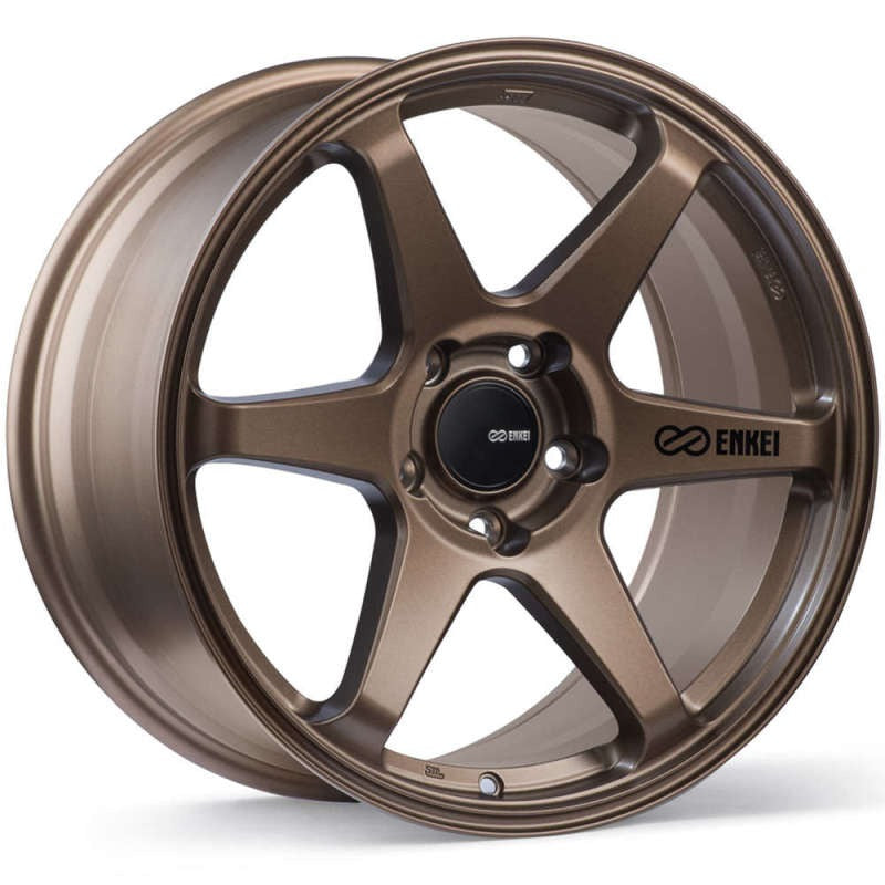 Enkei T6R 17x9 40mm Offset 5x114.3 Bolt Pattern 72.6 Bore Matte Bronze Wheel - 2005-2007 Subaru STI