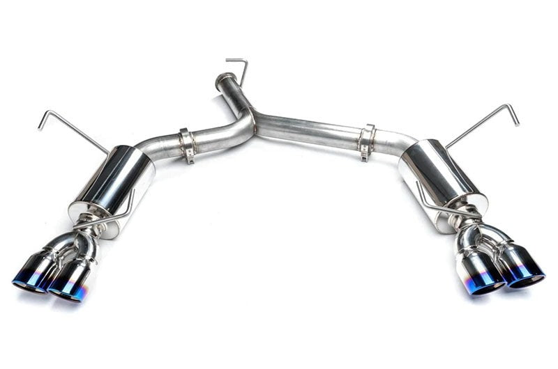 ETS Cat-Back Exhaust System w/ Muffler Resonated Blue Tips - 2022-2024 Subaru WRX