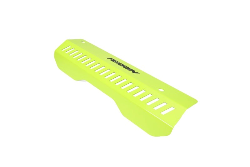 PERRIN Pulley Cover - Neon Yellow (SHORT - For Use w/PERRIN AOS) - 2022-2026 Subaru WRX