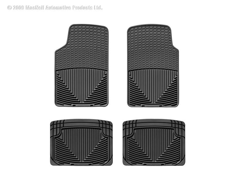 WeatherTech Rear Rubber Floor Mats - Black - 2010-2014 Subaru Legacy / Outback