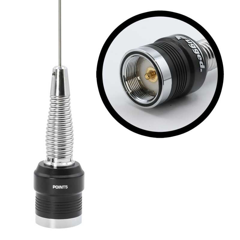 Rugged Radios GMRS and UHF No Ground Plane NGP Tuned Whip Antenna