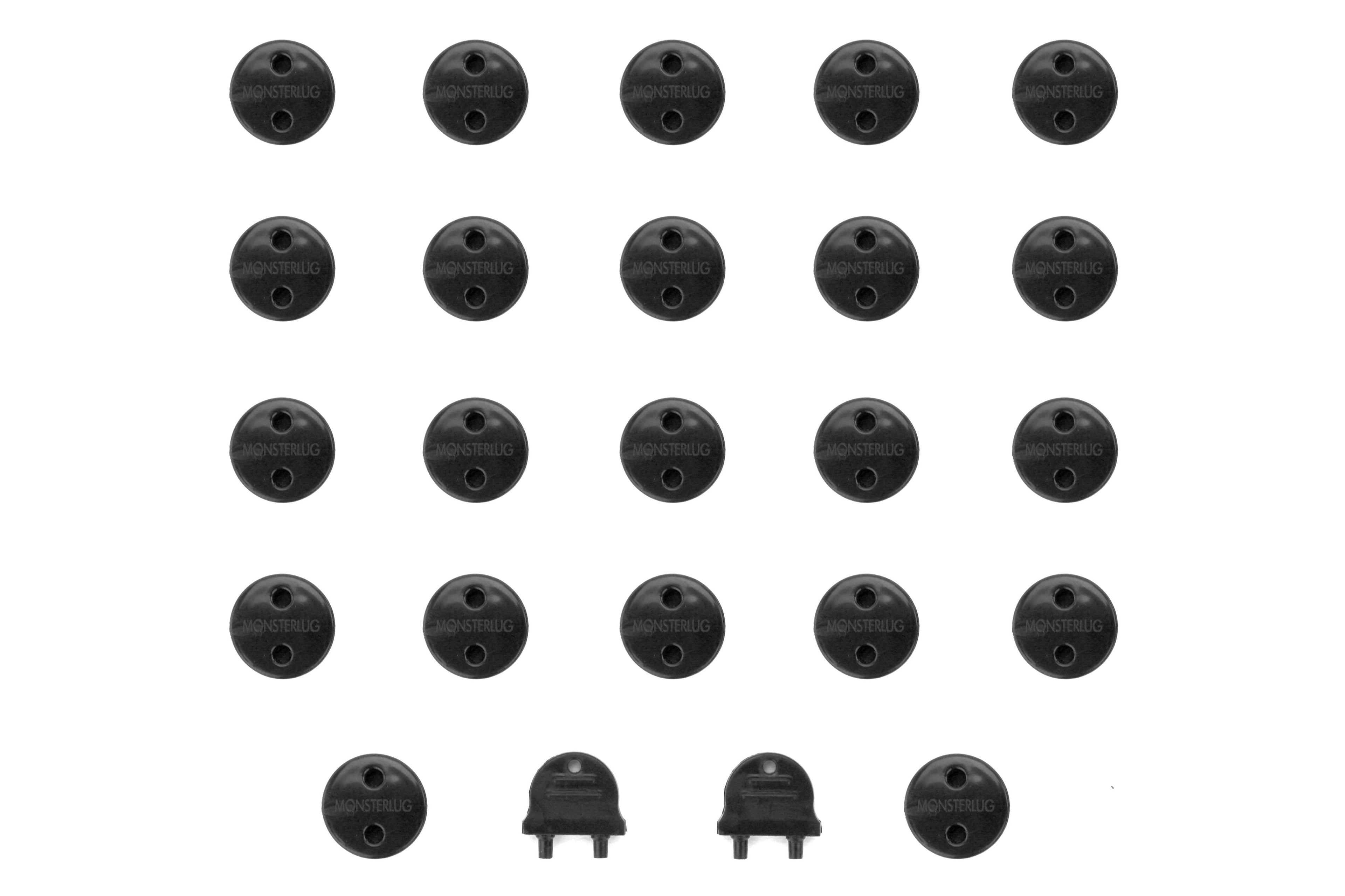 Wheel Mate Monster Lug Nut Caps - Black 14x1.50
