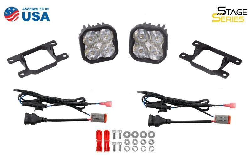 Diode Dynamics SS3 Sport Type AS Fog Light Kit ABL - Yellow SAE - Universal