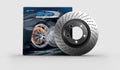 SHW Cross-Drilled Monobloc Right Front Brake Rotor for 1999-2008 Porsche 911 Carrera - PFR39966