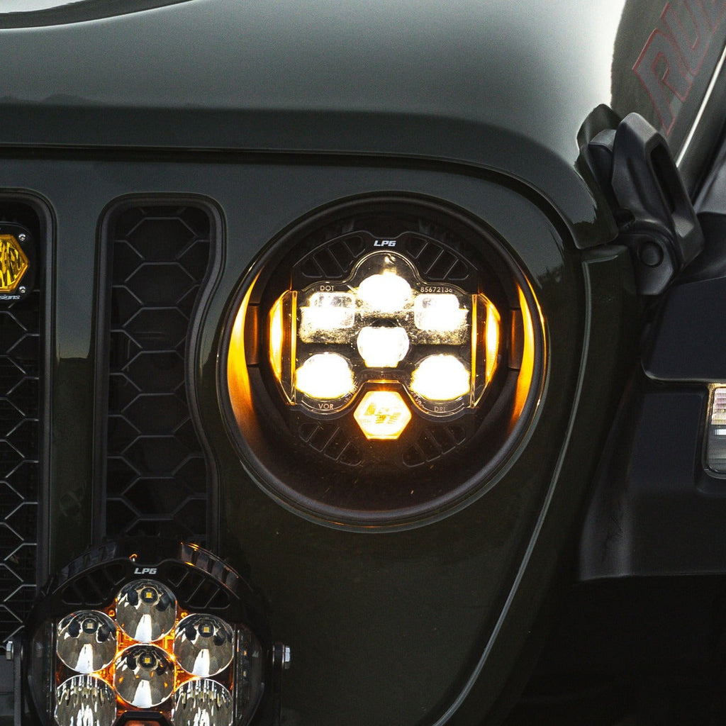 Baja Designs DOT LP6 LED Headlight Kit - Jeep 2018-2025 Wrangler JL; 2020-2025 Gladiator JT
