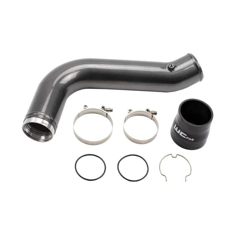 Wehrli 17-19 GM Duramax L5P Passenger Side 3.5in Intercooler Pipe - Kiwi Green