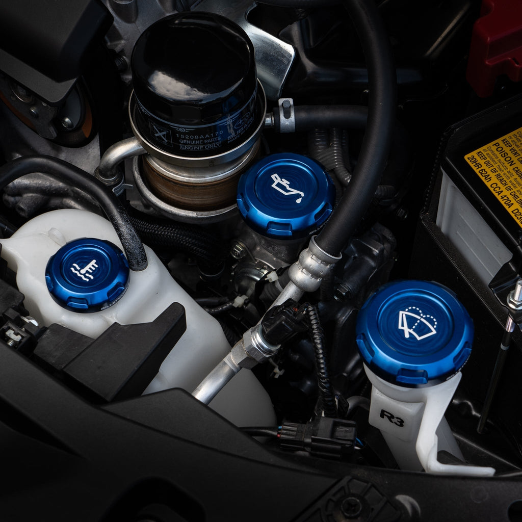 Billetworkz Engine Bay Caps - Subaru WRX/STI 2002-2007