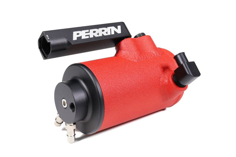 PERRIN Air Oil Separator - Red - 2022-2026 Subaru WRX