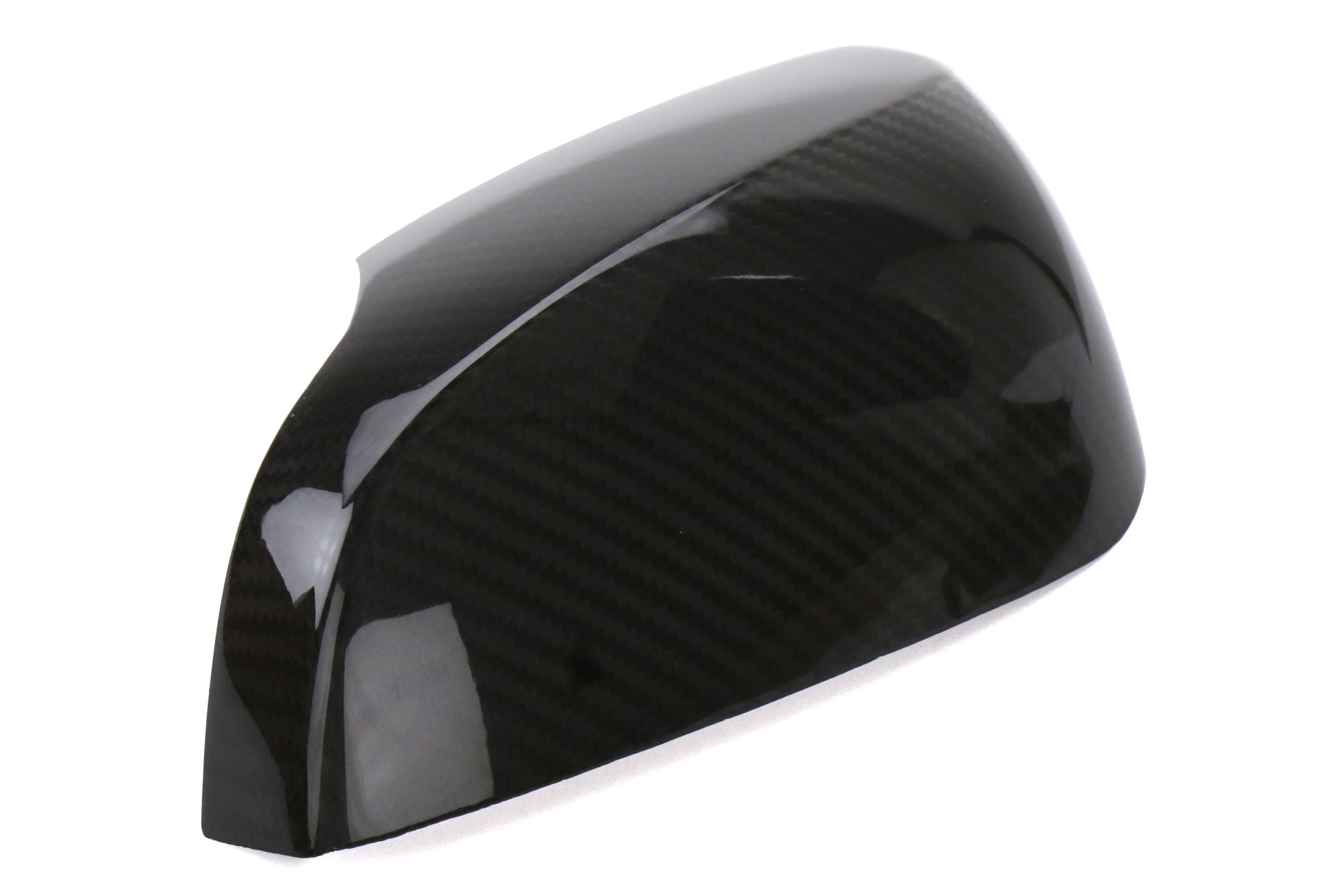 OLM Dry Carbon Fiber Mirror Covers (with Turn Signal Hole) - Gloss Carbon Fiber - 2015-2021 Subaru WRX / STI (With Turn Signal Holes)