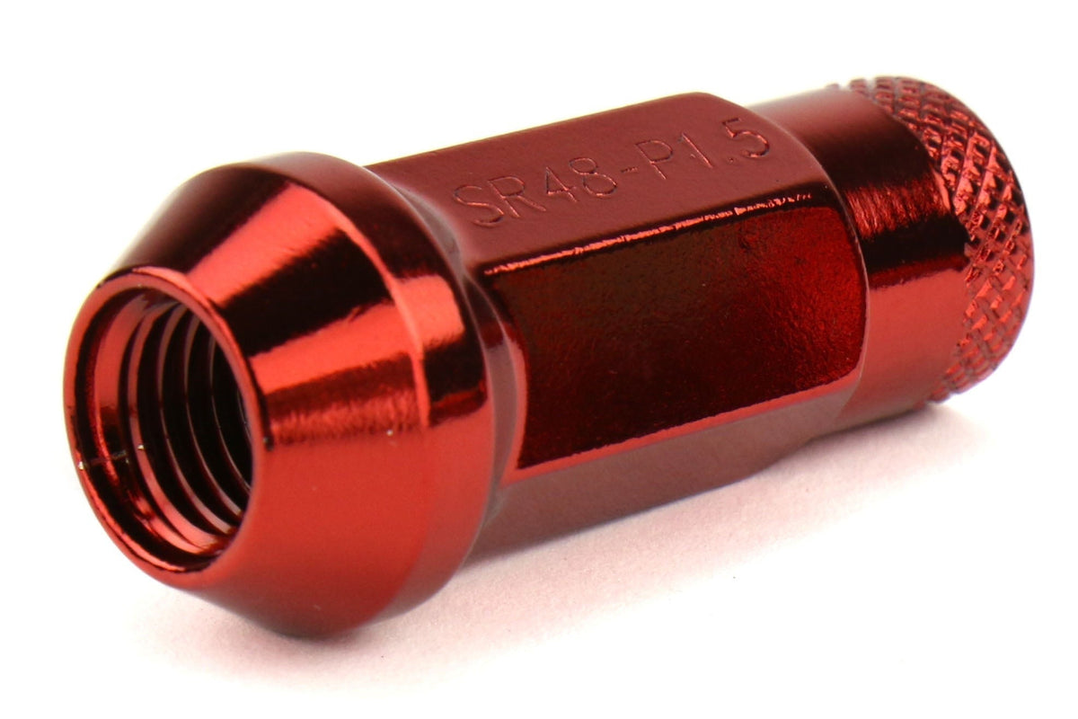 Wheel Mate Muteki SR48 Open End Lug Nuts - Red 12x1.50 48mm