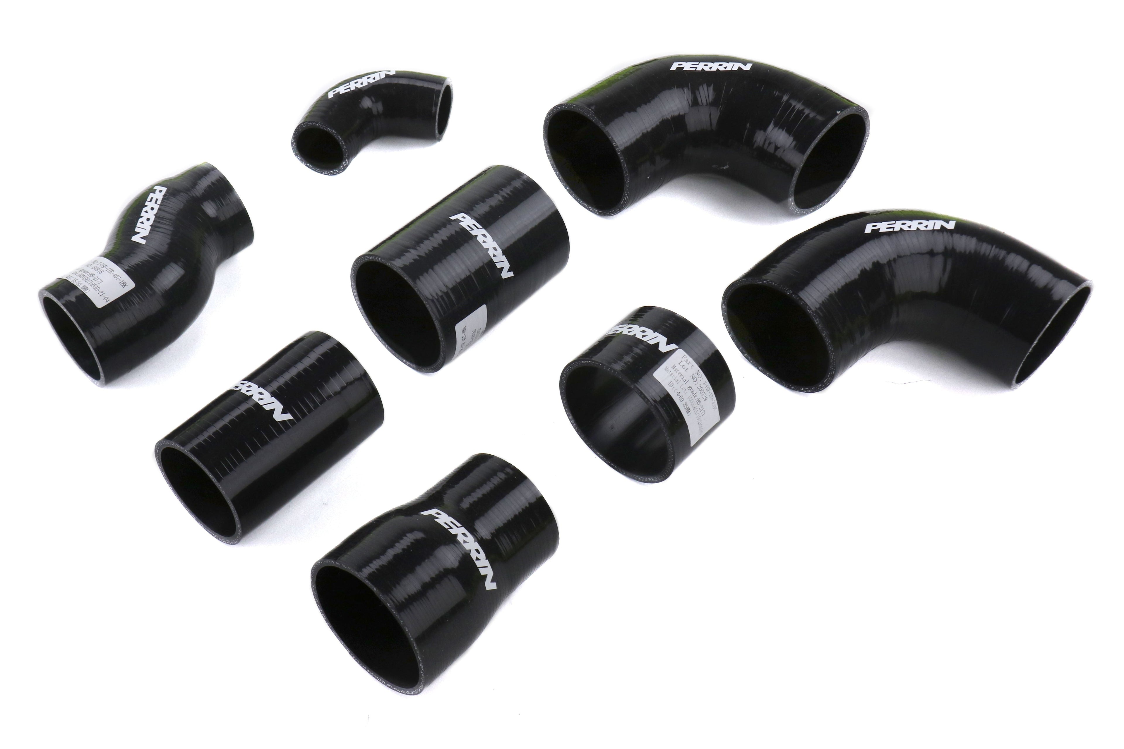 PERRIN Front Mount Intercooler Tubes and Couplers (Neon Yellow) - 2015-2021 Subaru STI