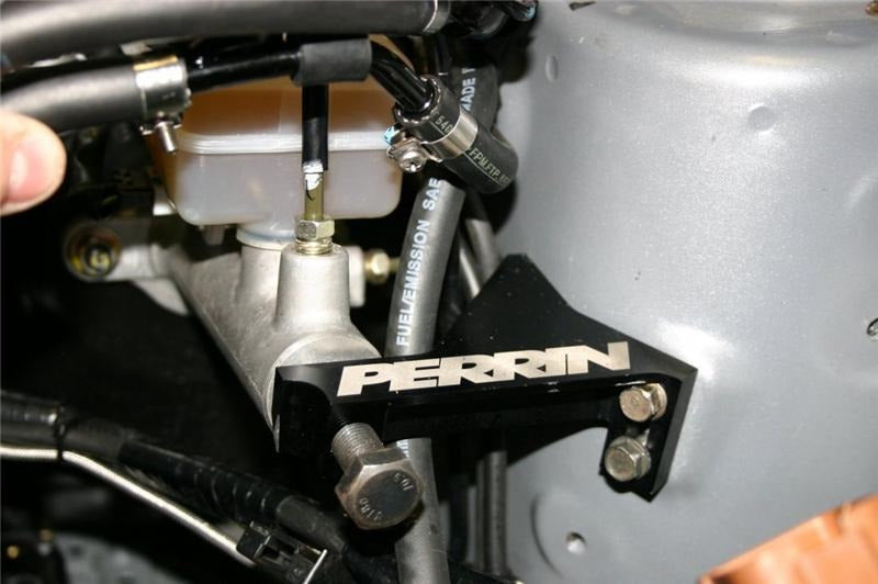 PERRIN Master Cylinder Support Bracket, Black - 2002-2007 Subaru WRX / 2004-2007 STI / 2004-2008 Forester