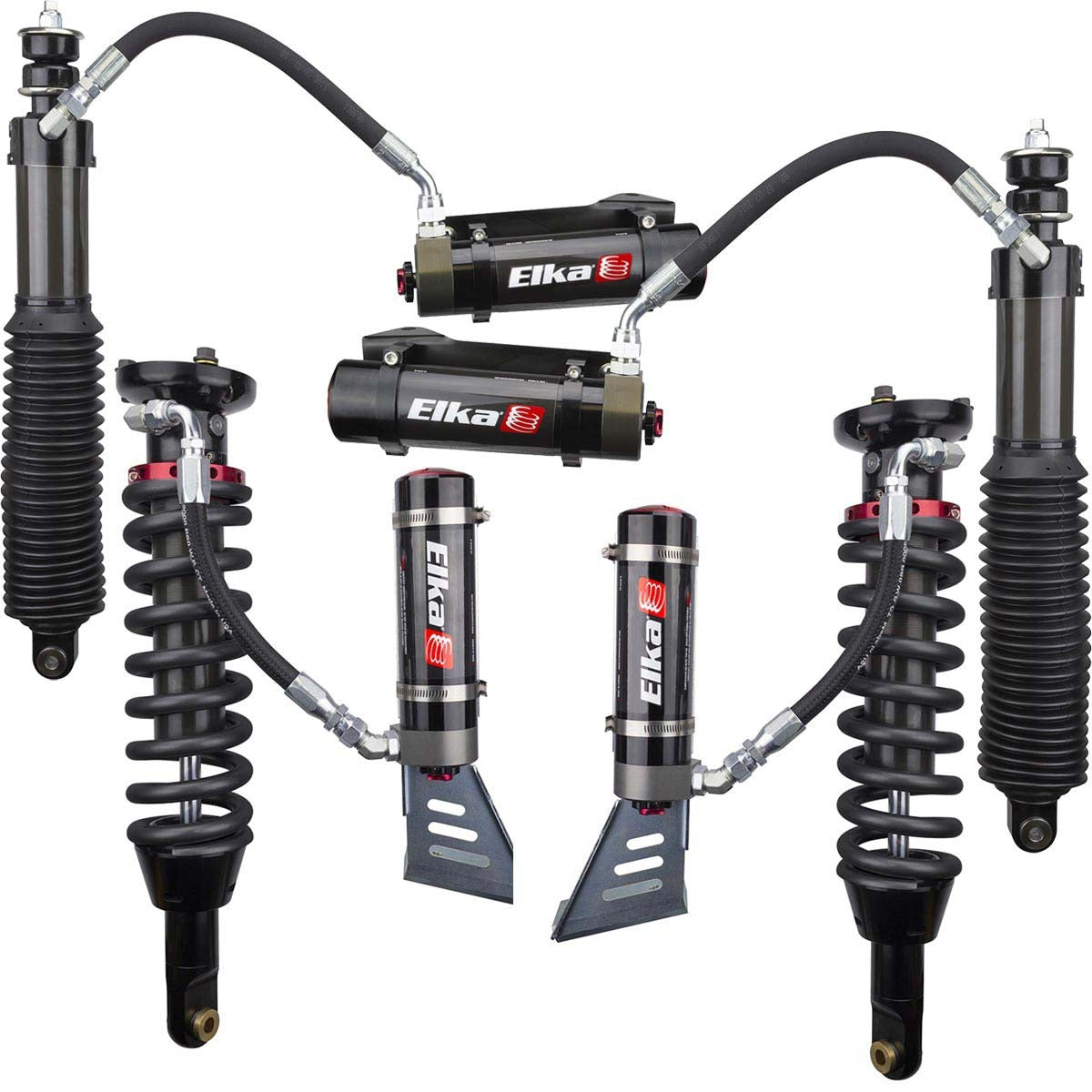 03-09 4Runner Elka 2.5 DC RESERVOIR FRONT & REAR SHOCKS KIT 90154