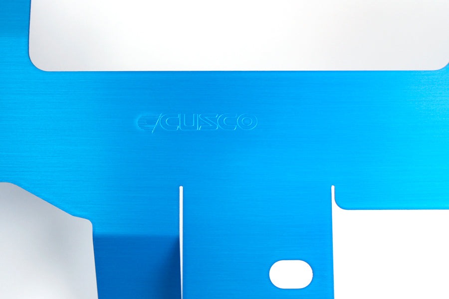 Cusco Radiator Cooling Plate - Blue - 2006-2007 Subaru STI