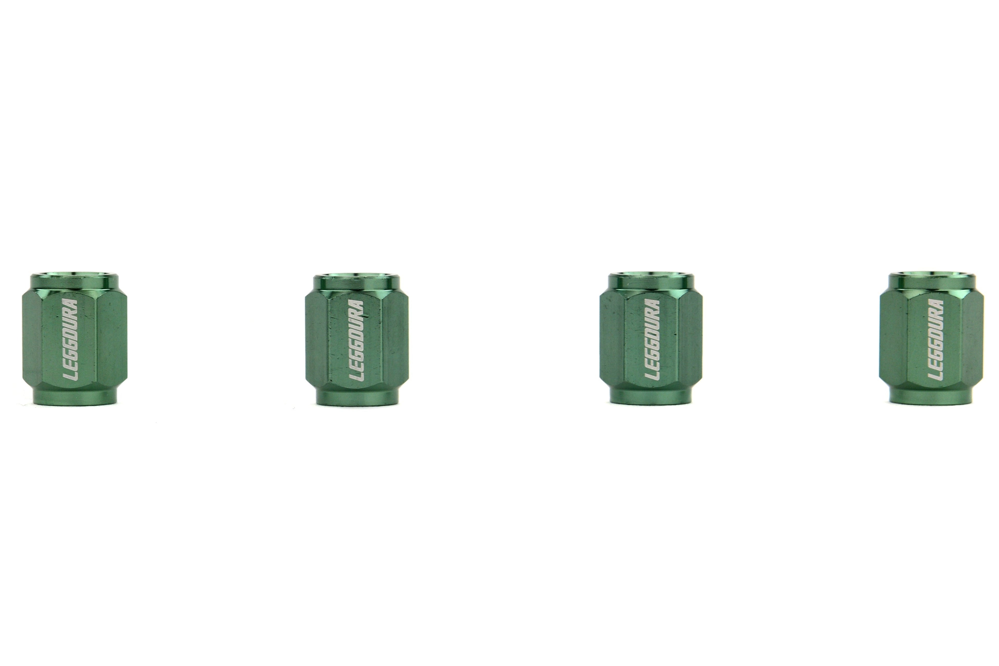 Project Kics Leggdura Racing Green Valve Cap - Universal