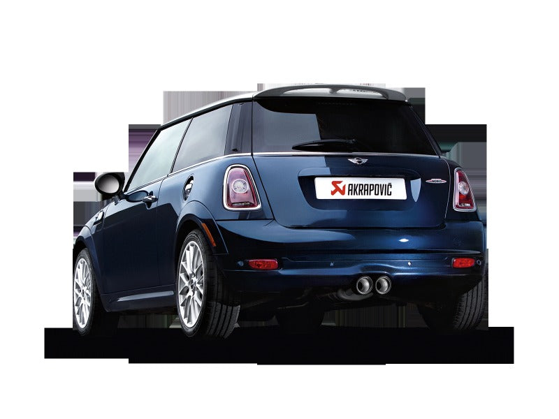 Akrapovic Evolution Line Cat Back Stainless Steel (Requires Tips) for 2007-2014 MINI Cooper S (R56) / Cooper S Cabrio (R57) - ME-MIN/TI/1H