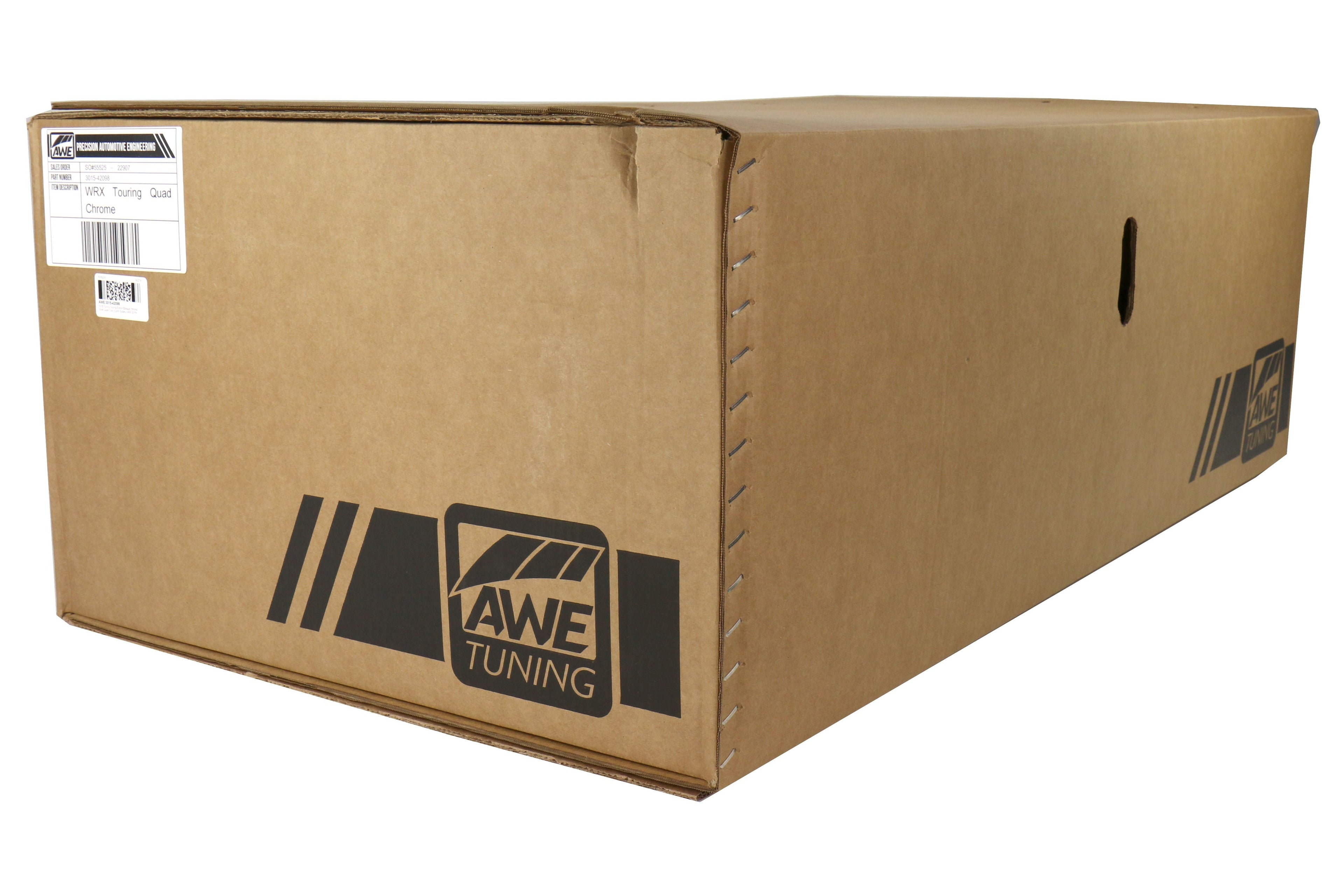 AWE Touring Edition Cat-Back Exhaust (Chrome Silver Quad Tips) - 2015-2021 Subaru WRX / STI