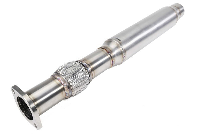 PERRIN Stainless Steel Midpipe w/Resonator 3in. (Fits OEM/Aftermarket Mufflers) - 2022-2026 Subaru WRX