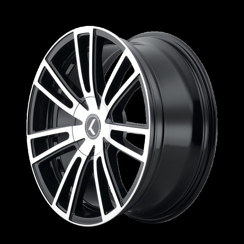 Kraze KR183 Spectra 22x8.5 5x110/127 +38 Offset Gloss Black Machined Wheel