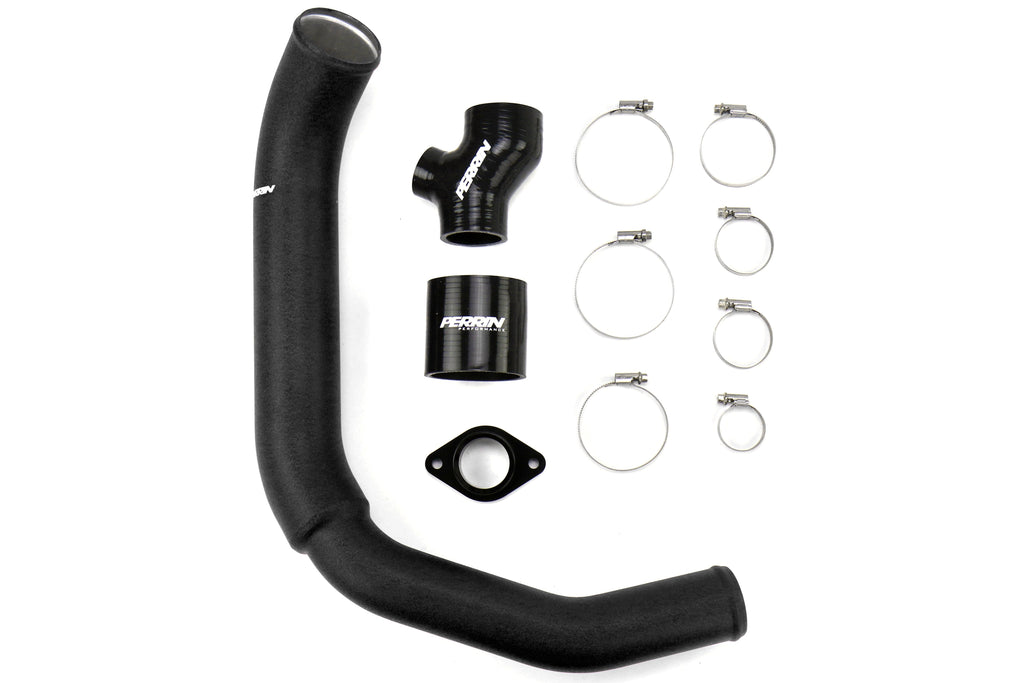 PERRIN High Flow Aluminum Charge Pipe (Black) - 2015-2021 Subaru WRX