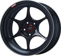 Enkei PF06 18x9in 5x114.3 BP 38mm Offset 75mm Bore - Black Machined (Single Wheel)