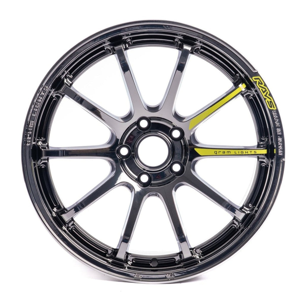 Gram Lights 57NR 18X9.5 +38 5x114.3 - Rays Black Metal Coat (RB) (Single Wheel)